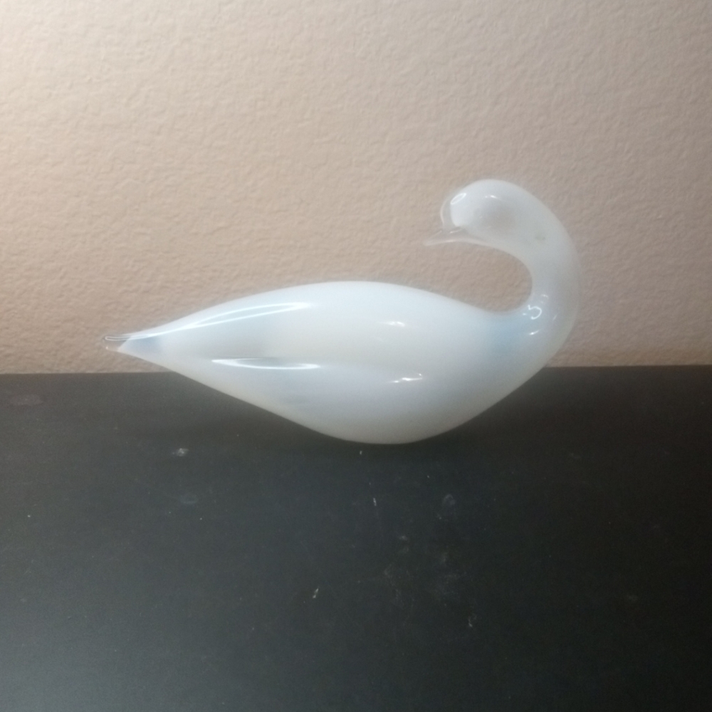 EXQUISITE Signed Tommaso Buzzi For Venini INCAMICIATO Murano 10" Duck Figurine.